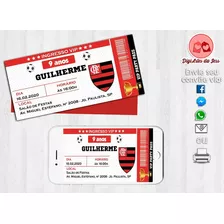 Convite Digital - Ingresso Futebol - Flamengo #2701