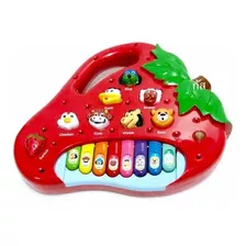 Brinquedo Piano Teclado Infantil Bichos Musical Moranguinho