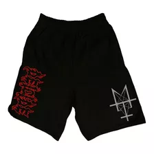 Short Bermuda Deicide Leg Deathmetal,black,rock,streetwear. 