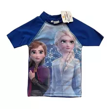 Rermera De Agua Frozen 2 Uv50 Manga Corta Disney