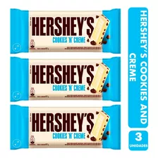 Tableta Hershey's Cookies & Cream Chocolate Blanco -pack 3un