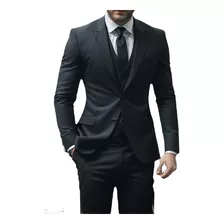 Kit Terno Slim Completo(paleto-calca-colete-camisa-gravata) 