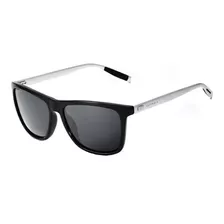 Gafas De Sol Veithdia 6108 Black Silver Gray Para Hombre 