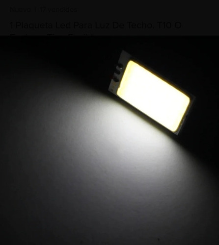 Luz De Techo Plaqueta Led Kit Conexion T10+festoon+ba9s Foto 4