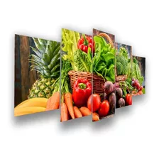 Quadros Decorativo Verduras Merca Frutas Restaurante
