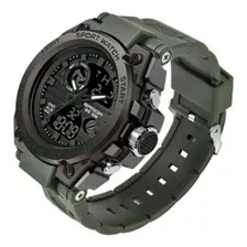 Relógio Masculino Verde Militar Shock Tático Original