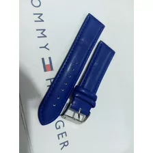 Pulseira Alternativa Tommy Hilfiger 22mm Couro Azul, Veja