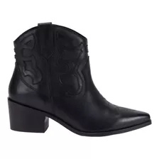 Botin Mujer Cuero Americanino Cexani Black