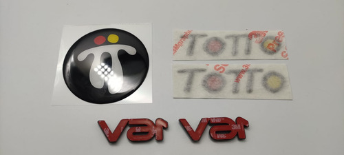 Emblemas Renault Twingo Totto Negro Y 16v Cinta 3m Foto 7