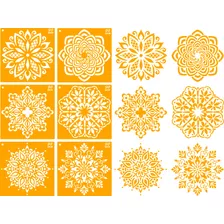 Stencil Mandalas 20x20cm (6 Diseños) Deco Stencils A03