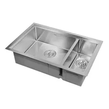 Cuba E Meia Inox 72x46x22cm Cozinha Welle Cor Escovado