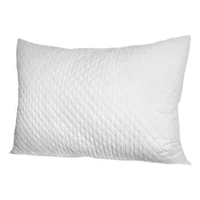 Almohada Premium Funda Acolchada 50x70 Cm Marca Zee Dreams Color Blanco