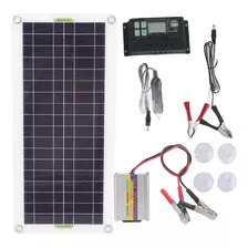 Cargador Inversor Solar 220w 12v A 220v 30w Panel De Carga
