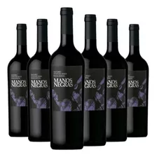 Vino Tinto Manos Negras Malbec Stone Soil 750ml X 6 Unidades