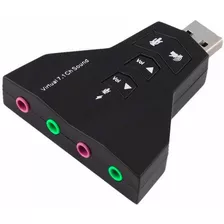 Tarjeta Sonido Externa Usb Audio Virtual 7.1 Doble Aux/mic ®