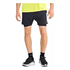 Short Hombre Saucony Outpace 2-in-1 Black