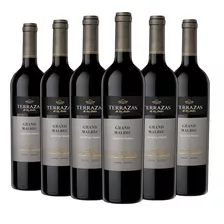 Vino Tinto Grand Terrazas De Los Andes Malbec 750ml Pack X6