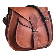 Rustic Town Bolso Bandolera Pequeño De Cuero Marrón De 11 Pu