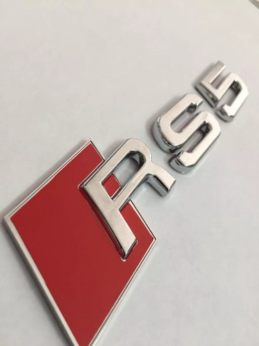 Emblema Logo Para Cajuela Audi Rs3 Rs4 Rs5 En Cromo  Foto 3