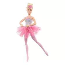 Barbie Fantasía Muñeca Bailarina Luces Brillantes Tutú Rosa