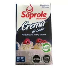 Crema De Leche Soprole 35% Grasa 1lt