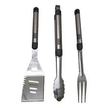 Juego De 3 Utensilios Para Parrillera Concept Acero Inox.