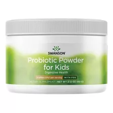 Probiotico Polvo Con Fos Para Niños 60g, Swanson,