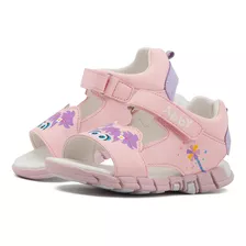 Huarache Sandalia Para Niña Plaza Sesamo Abby Rosa 13-17