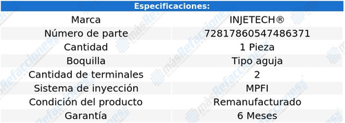 Inyector Combustible B2300 L4 2.3l De 1995 A 1997 Injetech Foto 4