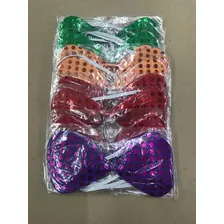 Kit Com 12 Gravatas Borboleta Para Festa Coloridas Ga
