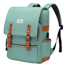 Modoker Vintage Laptop Backpack For Women Men, Slim Travel B