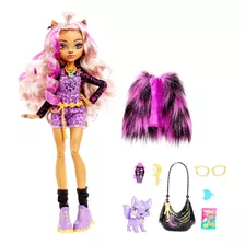 Monster High Muñeca Clawdeen Original Con Accesorios