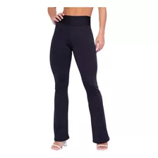 Calça Flare Legging Bailarina Cintura Alta Boca De Sino