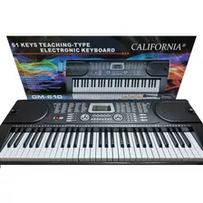 Teclado Organo Electronico 5/8 California Gm610 Mp3 +soporte