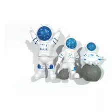 3 Muñecos De Astronautas Colecciones Decoración Adorno