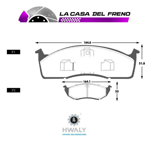 Pastilla De Freno Delantera Chrysler Neon 1.6 2000-2005 Foto 3