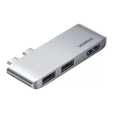 Mini Hub Para Macbook Pro Air Dual Usb C 3 En 1 A Usb A