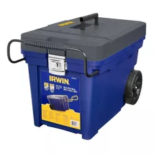 Caixa De Ferramentas Irwin Iwst33027-la De Plástico Com Rodas 41cm X 61cm X 37cm Azul E Preta