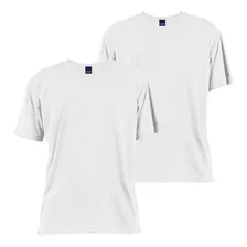 Kit 02 Camiseta Masculina Básica Gola Redonda Malha Fria Pv