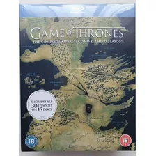 Game Of Thrones-temporadas 1,2,3 Blu-ray Box Set Novo Selado