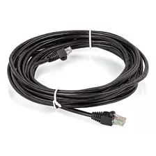 Patch Cord Cat5e Montado Preto - 10 Metros