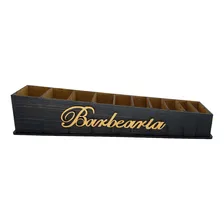 Suporte Para Pentes De Máquina Barbearia 10 Espaços - Mdf