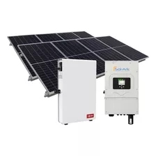 Kit Panel Solar Híbrido Cfe 1100kwh Bim Bat-10kwh Inv-8kw