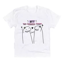 Camiseta Infantil Flork Bff Amigas Desenhos Menino Menina