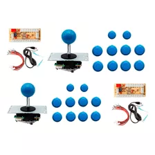 20 Botões 24/30mm + 2 Joystick Tipo Sanwa + Zero Delay C/ Nf