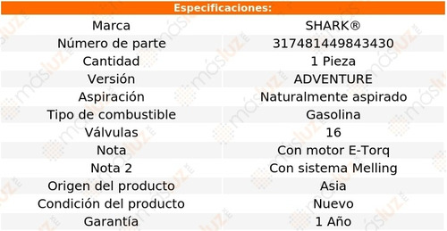 1- Bomba Agua Fiat Palio 1.6l 4 Cil 2013/2020 Shark Foto 5