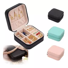 Caja De Joyería Organizador De Joyas De Cuero Portátil Viaje