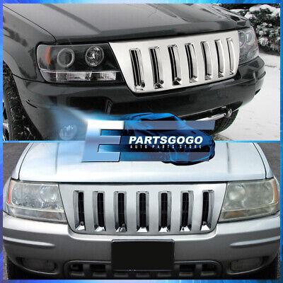 For 99-04 Jeep Grand Cherokee Front Bumper Chrome H2 Typ Aac Foto 2