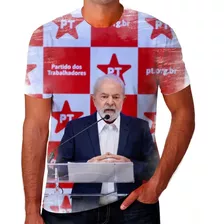 Camisa Camiseta Brasil Lula Pt Brasilia Mudança Nacional 01