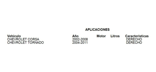 Espejo Derecho Manual Chevrolet Corsa 2006 2007 2008 2009 Foto 2